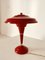 Lampada da scrivania rossa, Italia, anni '50, Immagine 1