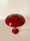 Lampe de Bureau Rouge, Italie, 1950s 3