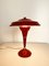 Lampe de Bureau Rouge, Italie, 1950s 2