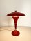 Rote Schreibtischlampe, Italien, 1950er 2