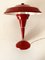 Rote Schreibtischlampe, Italien, 1950er 7