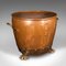 Antique Victorian English Fireside Bin in Copper and Brass, 1880s, Image 1