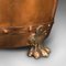 Antique Victorian English Fireside Bin in Copper and Brass, 1880s 9