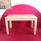 Vintage Cream Lacquered Wood Desk with Inset Brass Trim by Bridgeford, 1970s, Image 1