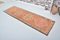 Geometric Salmon Orange Runner Rug 7