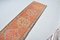 Geometric Salmon Orange Runner Rug 4