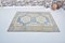 Handmade Faded Blue and Beige Living Room Rug 3