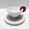 Italienische Keramik Kaffeetassen von Massimo Materassi für Mas, 1980er, 6er Set 4