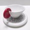 Italienische Keramik Kaffeetassen von Massimo Materassi für Mas, 1980er, 6er Set 7