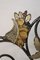 Cama individual antigua de hierro con adornos pintados a mano, Imagen 12