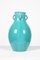 Turquoise Vase from Atelier Primavera, 1930s 2