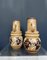 West German Medium Handled Brown & Cream Model 428 26 Vases with Flowers from Scheurich Keramik, 1960s, Set of 2 4