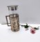 Vintage Italian Jug with Ice Bucket in Crystal and Silver Plated Brass, 1950s, Image 3