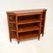 Burr Elm Breakfront Open Bookcase, 1950s 2