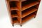 Burr Elm Breakfront Open Bookcase, 1950s 7