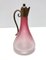 Difusor de fragancia italiano modernista de cristal de Murano rosa y transparente, años 20, Imagen 6