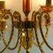 Italian Sommerso Glass Chandelier from Murano, 1970s, Image 4