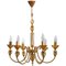 Italian Sommerso Glass Chandelier from Murano, 1970s 1