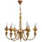 Italian Sommerso Glass Chandelier from Murano, 1970s, Image 1