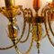 Italian Sommerso Glass Chandelier from Murano, 1970s 8