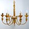Italian Sommerso Glass Chandelier from Murano, 1970s 2