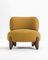 Modern Tobo Armchair in Fabric Boucle Mustard and Smoked Oak by Collector Studio, Image 1