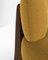 Butaca Tobo moderna de tela Boucle mostaza y roble ahumado de Collector Studio, Imagen 2