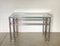 Vintage Steel Console Tables, 1980s, Set of 2 6