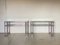 Vintage Steel Console Tables, 1980s, Set of 2, Image 2