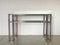 Vintage Steel Console Tables, 1980s, Set of 2 5