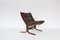 Vintage Dark Brown Leather Siesta Chair by Ingmar Relling for Westnofa, 1960s 1