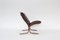 Vintage Dark Brown Leather Siesta Chair by Ingmar Relling for Westnofa, 1960s 3