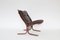 Vintage Dark Brown Leather Siesta Chair by Ingmar Relling for Westnofa, 1960s 4