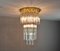 Mid-Century Italian Murano Glass Triedri Chandelier attributed to Paolo Venini for Venini, 1960s 9