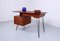 Teak Hairpin Writing Desk by Louis Van Teeffelen for Webe, 1950s 3