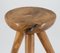 Taburete de mesa bajo Mid-Century de yew al estilo de Charlotte Perriand, años 60, Imagen 7