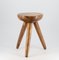 Mid-Century Yew Low Table Stool in the style of Charlotte Perriand, 1960s, Image 5