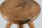 Mid-Century Yew Low Table Stool in the style of Charlotte Perriand, 1960s, Image 9