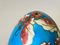 Early 20 Century Chinese Cloisonné Enamel Egg with Wood Stand 5