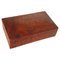 20th Century Brown Cigar Box in Burled Wood, France, 1970s 1