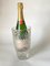 Art Deco White Champagne Cooler in Glass, France, 1940s 8