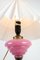 Table Lamp in Pink Opaline Glass with Brass Base, 1880 6