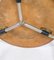 Sgabelli a tre gambe in metallo cromato e sedile impiallacciato in teak di Arne Jacobsen per Fritz Hansen, anni '60, set di 4, Immagine 5