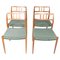 Model 79 Dining Chairs by Niels O. Møller, 1960s, Set of 4 1
