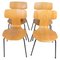 Model 3103 T-Chair in Oak by Arne Jacobsen for Fritz Hansen, 1960s, Set of 4 1