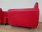 Fauteuils Rouges Mid-Century, 1969, Set de 2 3