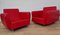 Poltrone Mid-Century rosse, 1969, set di 2, Immagine 5