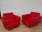 Rote Mid-Century Sessel, 1969, 2er Set 4