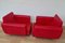 Mid-Century Red Armchairs, 1969, Set of 2 2
