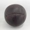Vintage Mahogony Leather Medicine Ball, 1930s, Image 6